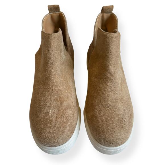 Camel High-Top Slip On Sneaker - Picture 1 of 12